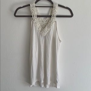 White design tank top